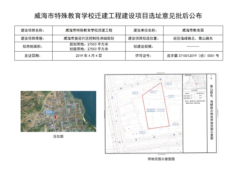 崂山区特殊教育事业单位发展规划展望